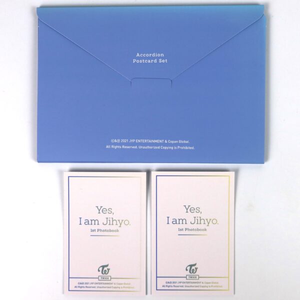 IMG_4031 Twice Yes, I am Jihyo 1st Photobook Blue Version + Postcards + Photocards 2021