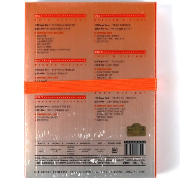 All About Shinhwa Sealed DVD 6-Disc Set Early K-Pop All Region 2009