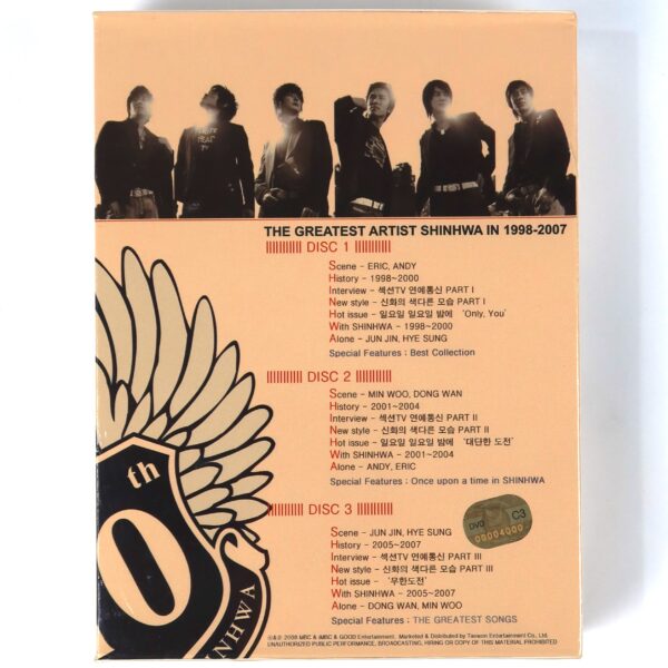 IMG_4197 MBC Collection The Greatest Artist Shinhwa in 1998-2007 Sealed DVD Early K-Pop