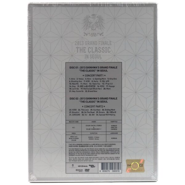 Shinhwa - 2013 Grand Finale The Classic In Seoul Sealed DVD K-Pop 2014