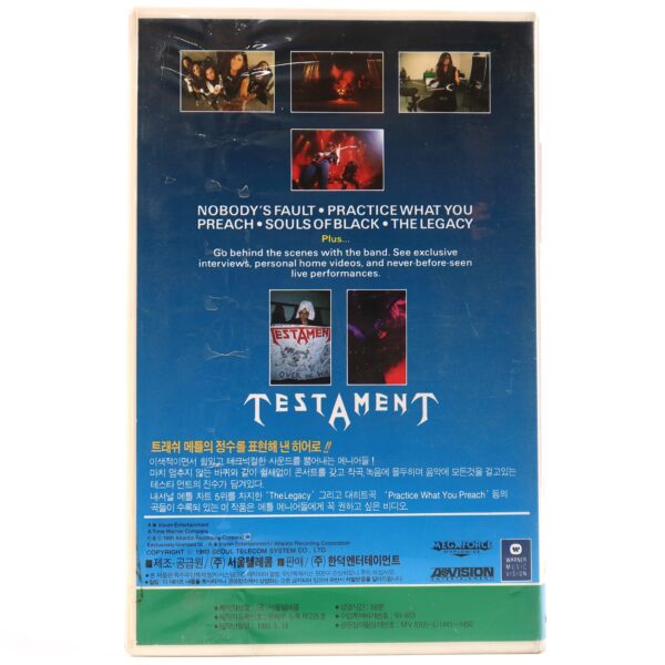 Testament: Seen Between The Lines Live (1991) Korean VHS [NTSC] Korea