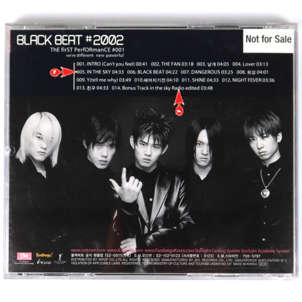 IMG_4899 Black Beat - #2002 The First Performance Album CD Early K-Pop SM Entertainment