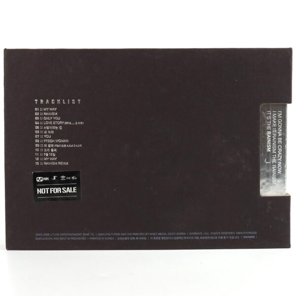 Rain - Rainism Signed Autographed CD Album Promo K-Pop 2008 Bi 비