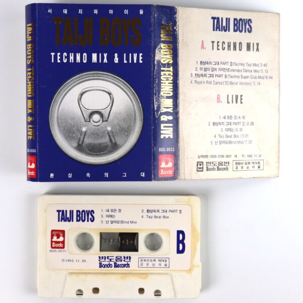 IMG_6315 Seo Taiji And Boys - Techno Mix & Live Album Cassette Tape K-Rock K-Pop 1992