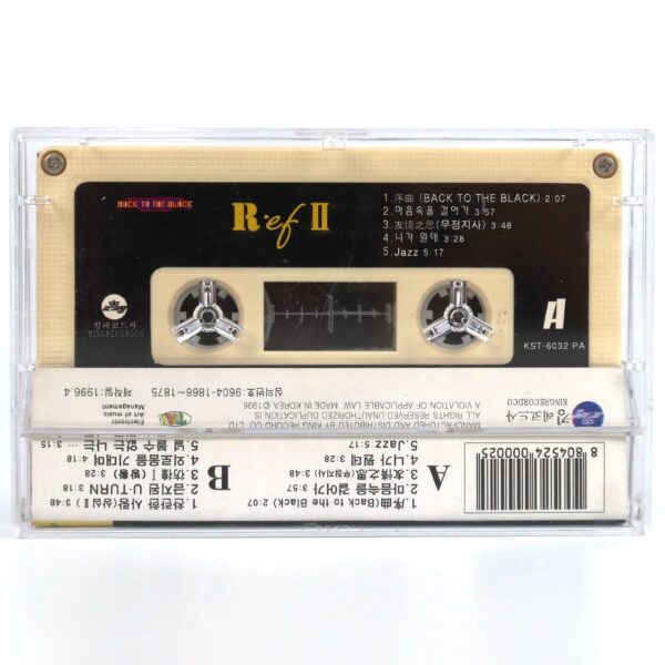 R.ef - Back To The Black 2nd Album Cassette Tape 90s K-Pop House Rap 1996