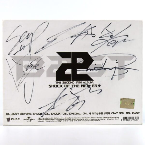 Beast - Shock of the New Era Signed Autographed CD Album K-Pop 2010 Highlight