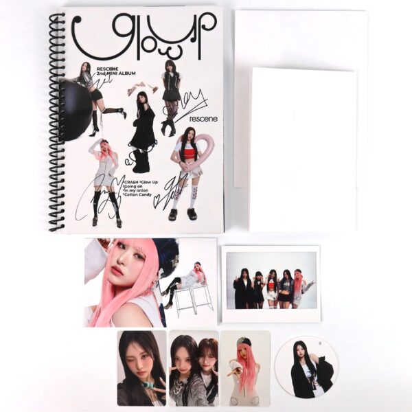 Rescene - Glow Up 2nd Mini Album Signed Autographed CD Promo K-Pop 2025