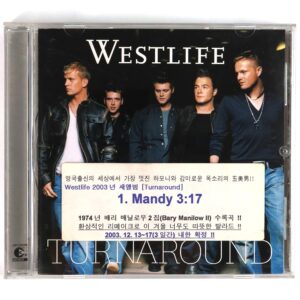 Westlife - Turnaround Korean Promo CD Album Korea Insert