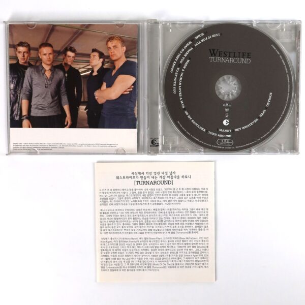 Westlife - Turnaround Korean Promo CD Album Korea Insert