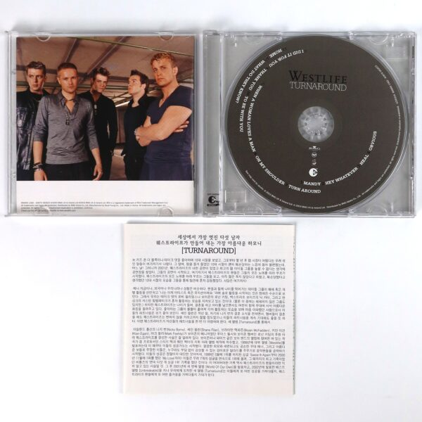Westlife - Turnaround Korean CD Album Korea Insert