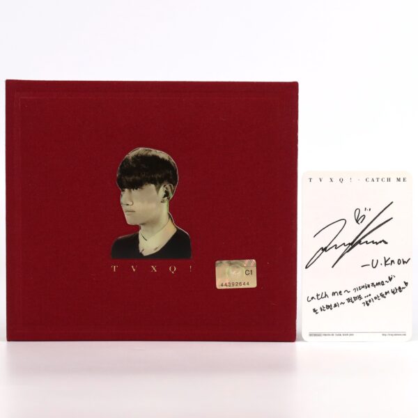TVXQ - Catch Me Album CD U-Know Photocard Dong Bang Shin Ki Tohoshinki