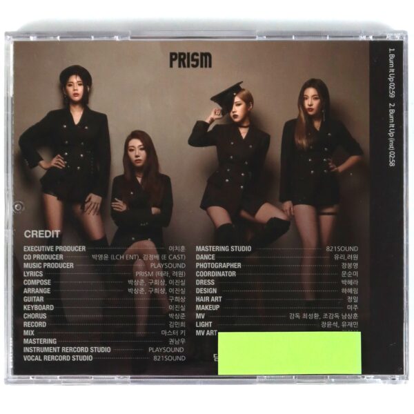 Prism - Burn It Up Signed Autographed Single Album CD Promo K-Pop 2019