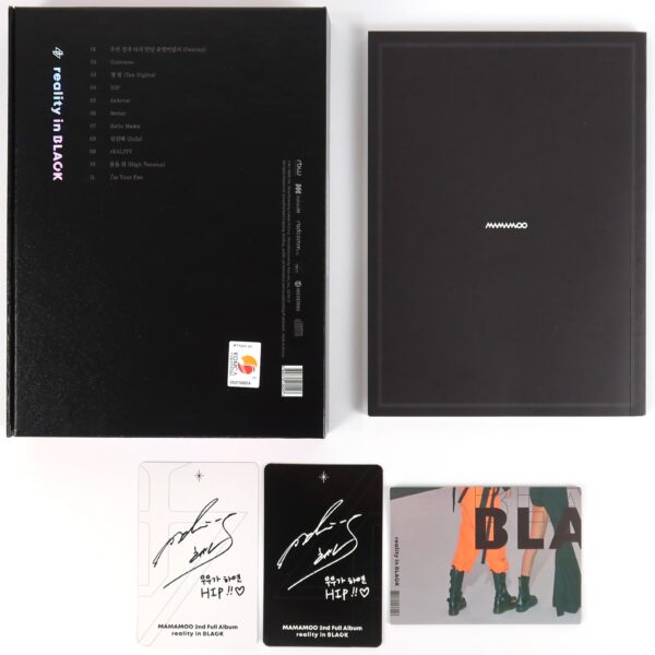 Mamamoo - Reality In Black Album CD + Wheein Photocard Set