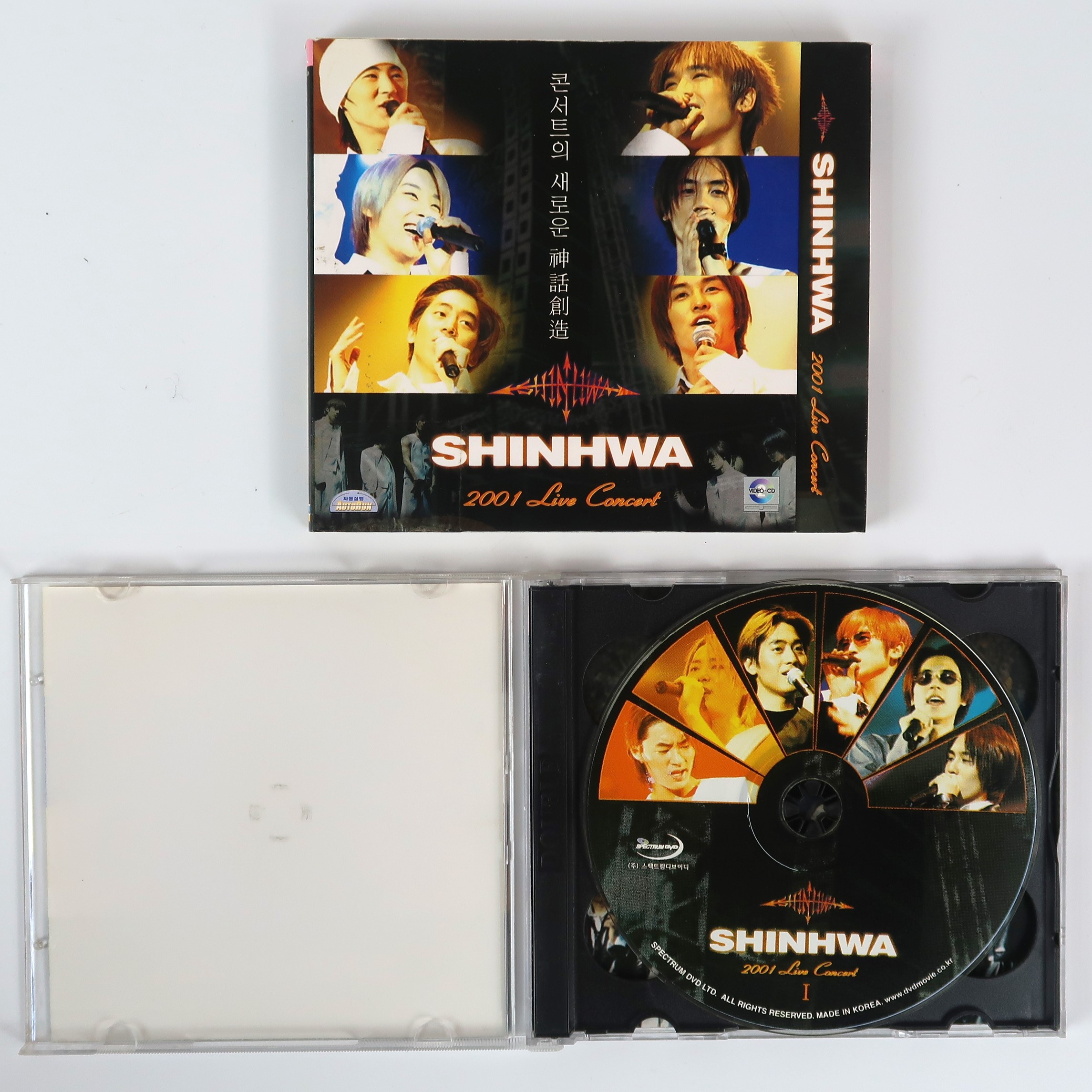 Shinhwa - 2001 1st Live Concert First Mythology VCD Video CD K-Pop SM