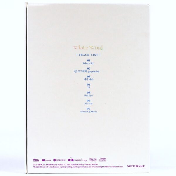 IMG_8618 Mamamoo - White Wind Album CD Promo Printed Signatures Autographs 2019