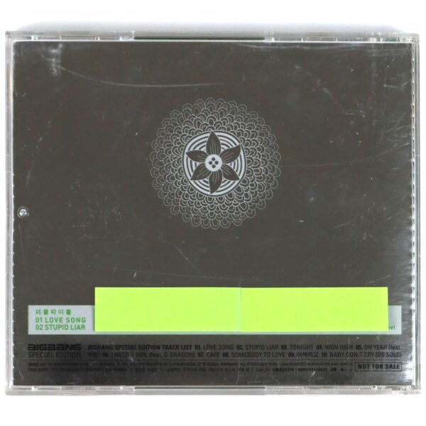 Bigbang - Special Edition Jewel Case Promo Album CD K-Pop 2011