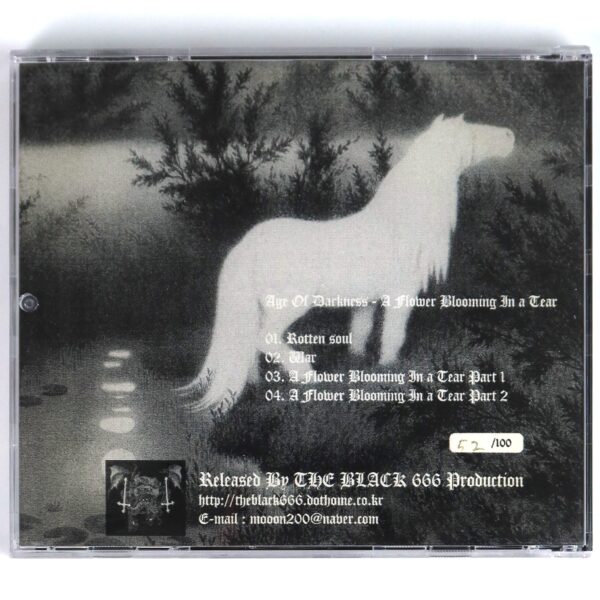 IMG_1409 Age of Darkness - A Flower Blooming In a Tear CD Album Korean Black Metal Korea