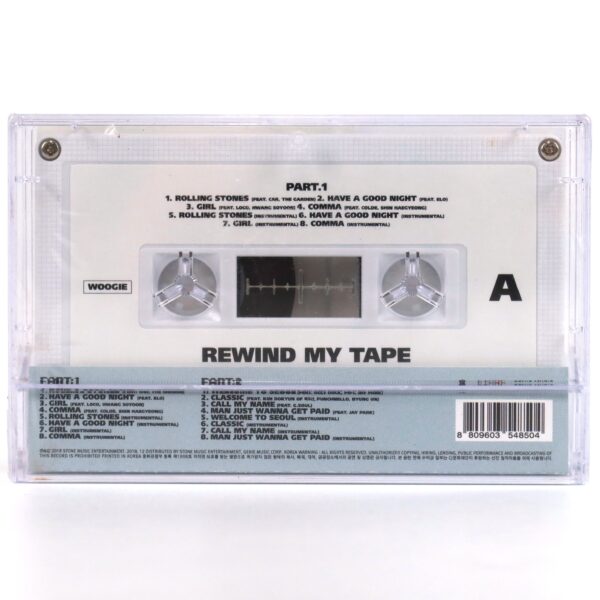 Woogie - Rewind My Tape Album Sealed Cassette K-Pop K-Rap Hip Hop Korea 2018