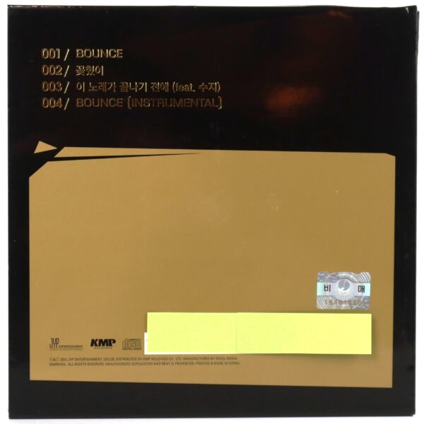 JJ Project - Bounce Signed Autographed Single Album CD Promo K-Pop 2012 JYP GOT7