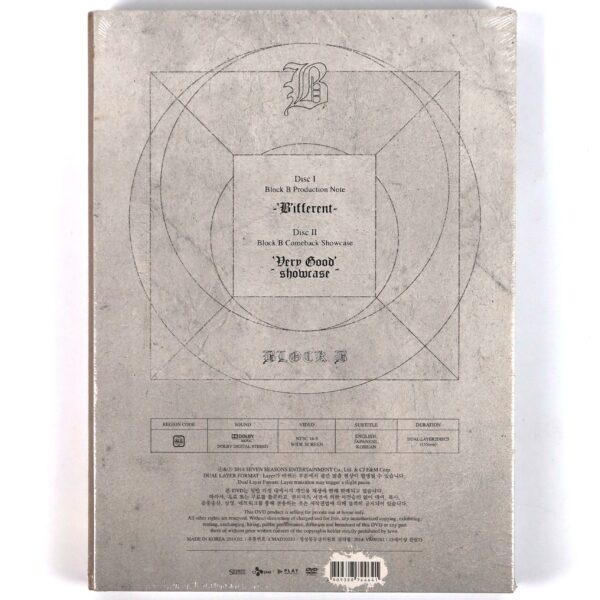 Block B - B'ifferent Production DVD Sealed K-Pop 2014