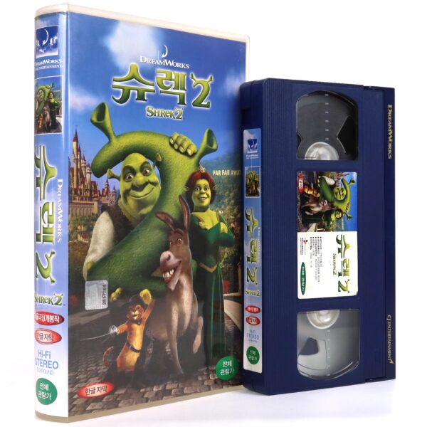 Shrek 2 (2004) Korean VHS Rental [NTSC] Dreamworks Korea English Audio