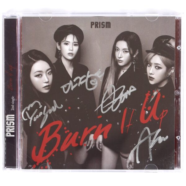 Prism - Burn It Up Signed Autographed Single Album CD Promo K-Pop 2019
