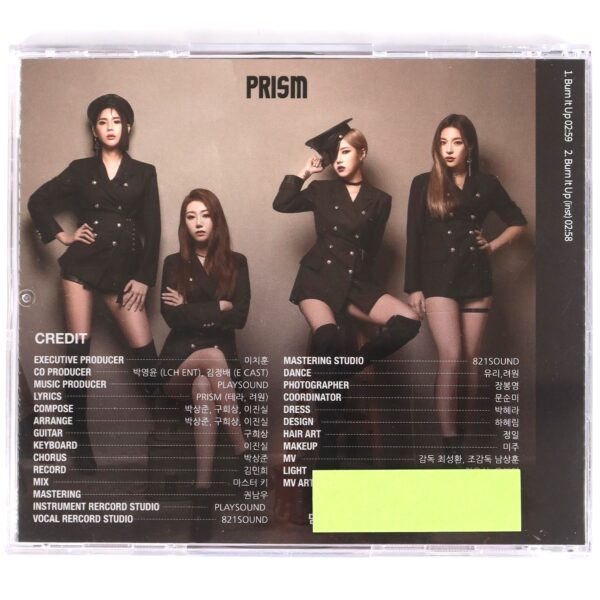 Prism - Burn It Up Signed Autographed Single Album CD Promo K-Pop 2019