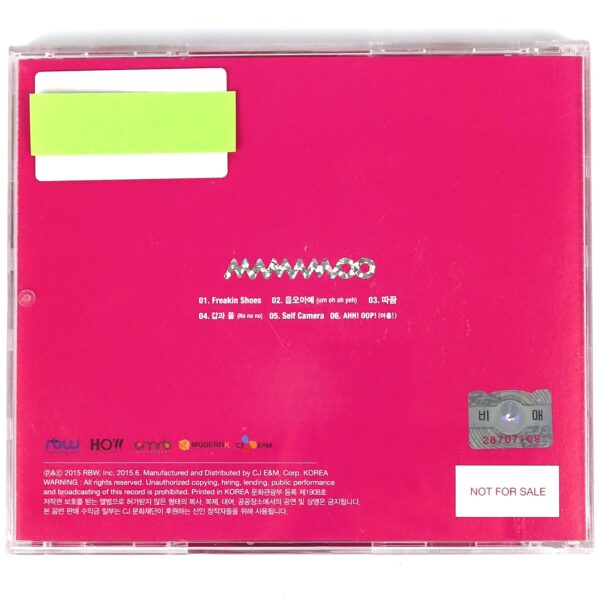 Mamamoo - Pink Funky Mini Album Signed CD Jewel Case Promo K-Pop 2015