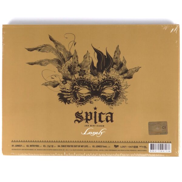 Spica - Lonely 2nd Mini Album CD New Sealed 2012 K-Pop