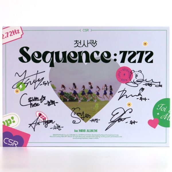 CSR - Sequence : 7272 Signed Autographed CD Mini Album K-Pop 2022