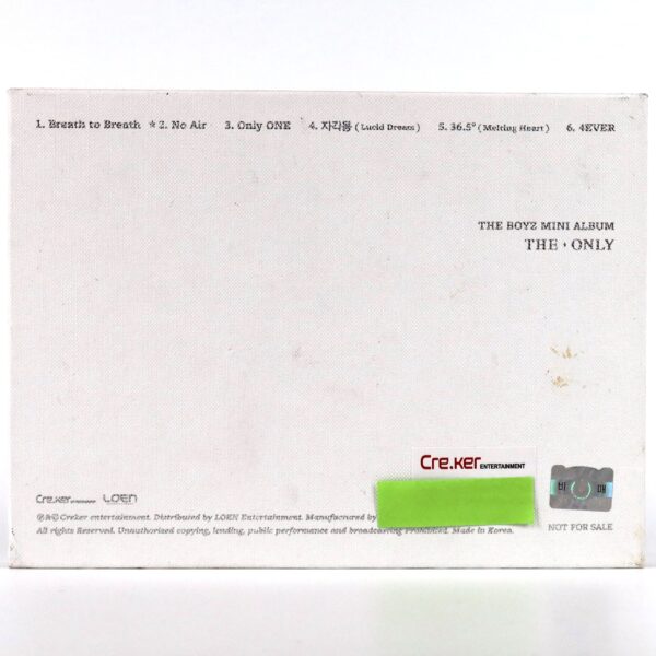 The Boyz - The Only [No Air Ver.] 3rd Mini Album Signed CD Promo 2018