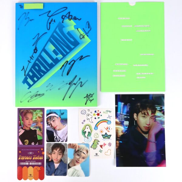 The Boyz - Thrill-ing [Kick Ver.] 6th Mini Album Signed + Messages CD Promo 2021