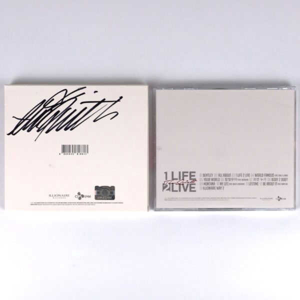 The Quiett - 1 Life 2 Live Signed Album CD Korean Hip Hop K-Rap 2015