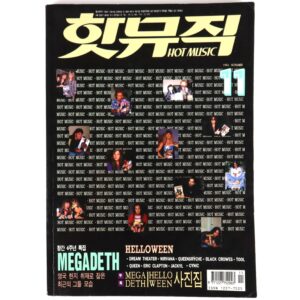 Megadeth in Hot Music Magazine Korea November 1994 Helloween