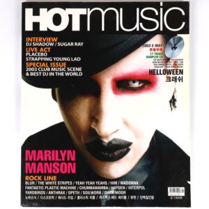 Marilyn Manson in Hot Music Magazine Korea May 2003 Crash Signed