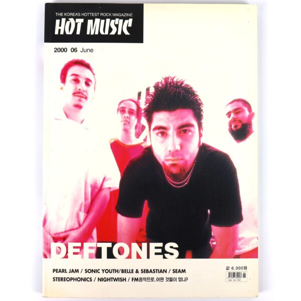 Deftones in Hot Music Magazine Korea June 2000 Pearl Jam Sonic Youth