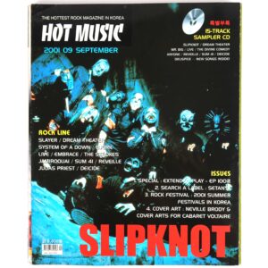 Slipknot in Hot Music Magazine Korea September 2001 Slayer