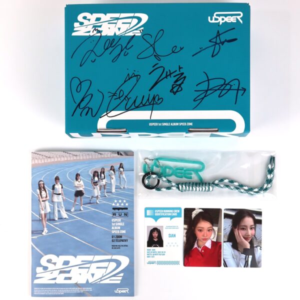 Uspeer - Speed Zone [Just Run Ver.] 1st Single Album Signed CD Promo K-Pop 2025