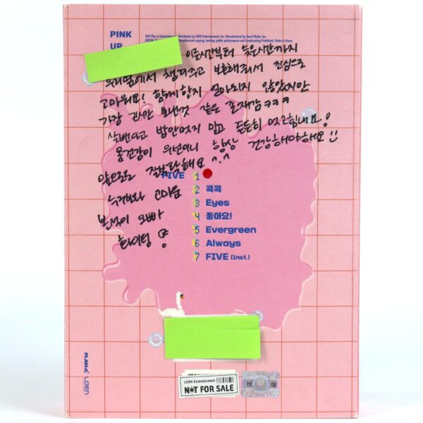 Apink - Pink Up 6th Mini Album Signed + Message CD Promo 2017 K-Pop