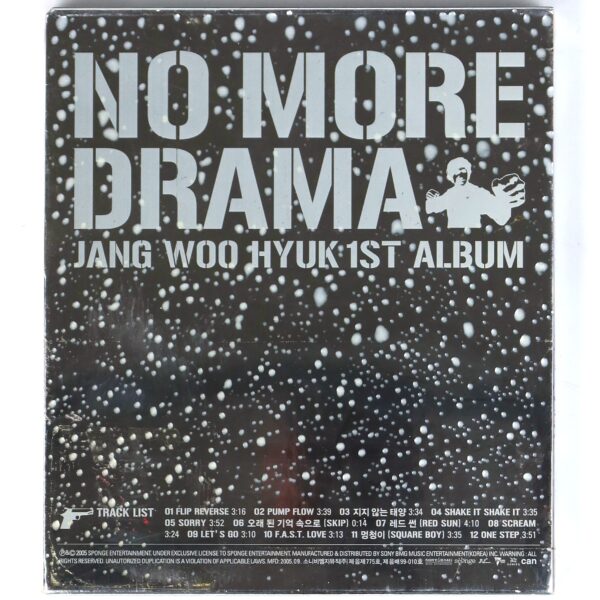 Jang Woo Hyuk - No More Drama Sealed CD Album K-Pop 2005 H.O.T