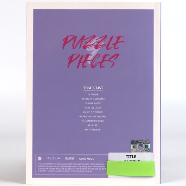 IMG_9401 Arran - Puzzle Pieces Signed Autographed Album CD Promo K-Pop Korea 2019