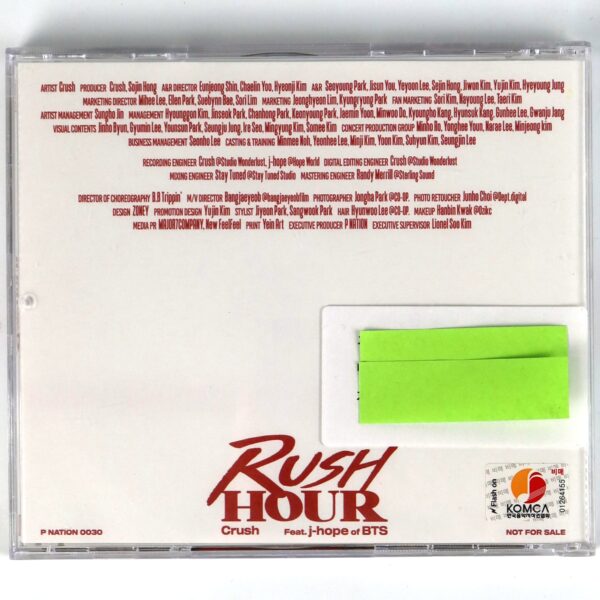 IMG_9436 Crush - Rush Hour (ft. J-Hope of BTS) CD Single Album Promo 2022 K-Pop