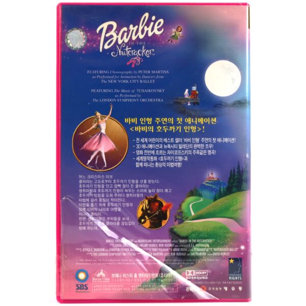 Barbie in the Nutcracker (2001) Korean VHS [NTSC] Korea English Audio Pink Case