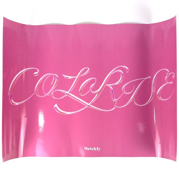 IMG_9877 Weeekly - Colorise Signed Autographed Poster Pink