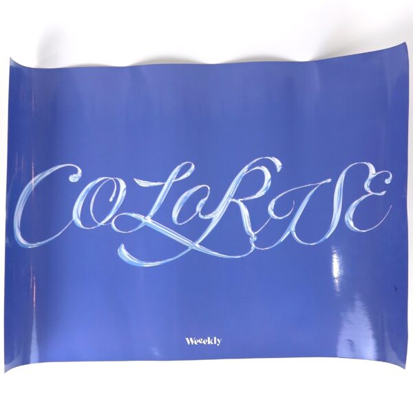 IMG_9879 Weeekly - Colorise Signed Autographed Poster Blue