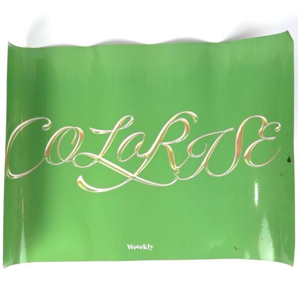 IMG_9881 Weeekly - Colorise Signed Autographed Poster Green