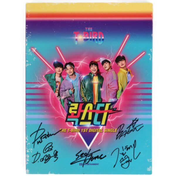 IMG_0415 The T-Bird - Rock Star 1st Single Signed Autographed CD Album Promo K-Pop 2019