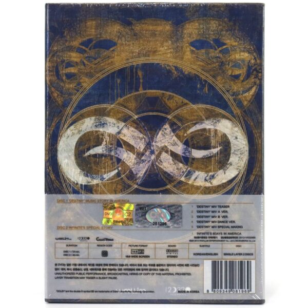 Infinite - Destiny In America DVD Set Sealed Korea K-Pop 2013