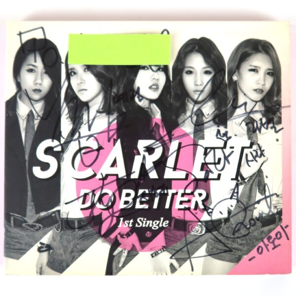 IMG_0833 Scarlet - Do Better 1st Single Album Signed Autographed CD Promo 2014
