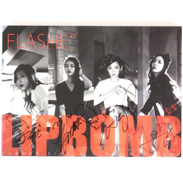 IMG_0840 Flashe - Lip Bomb Signed Autographed CD Single Album Promo 2016 K-Pop